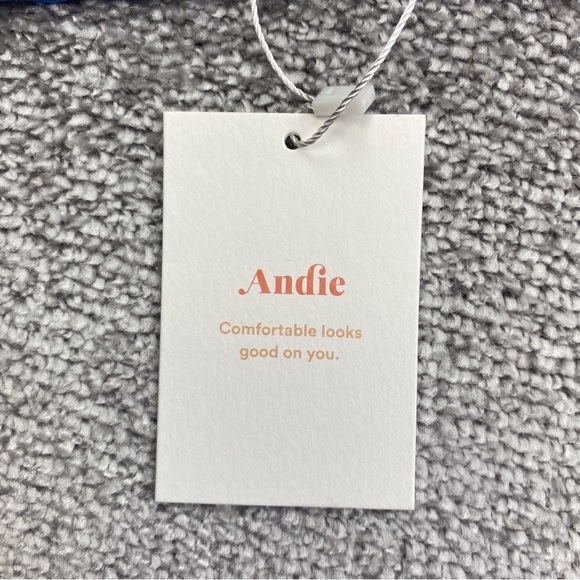 Andie The Scala Top Extra Large Blue Bandeau V Neck Underwire Swim AT188-HRZ - Picture 9 of 10